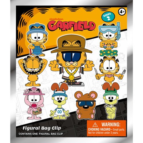 Garfield Series 2 3D Foam Bag Clip Random 6-Pack