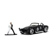 Batman Hollywood Rides 1965 Shelby Cobra 427 1:32 Scale Die-Cast Metal Vehicle with Two-Face MetalFig Figure