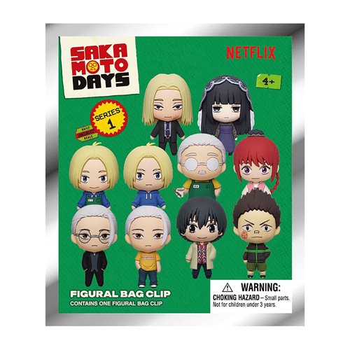Sakamoto Days 3D Foam Bag Clip Random 6-Pack