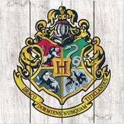 Harry Potter Hogwarts Crest Wooden Sign