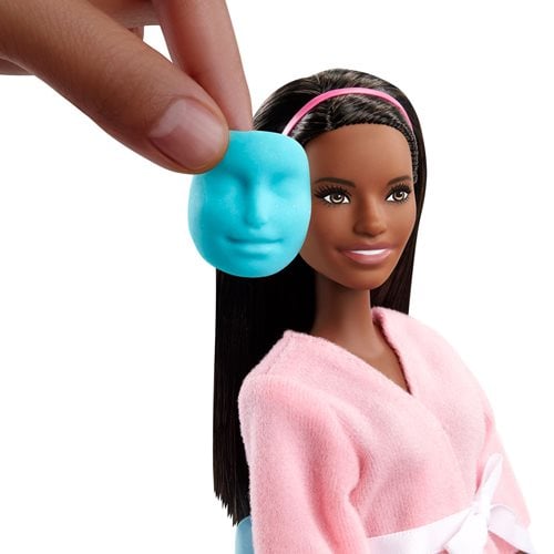 Barbie Face Mask Spa Day Brunette Doll and Playset