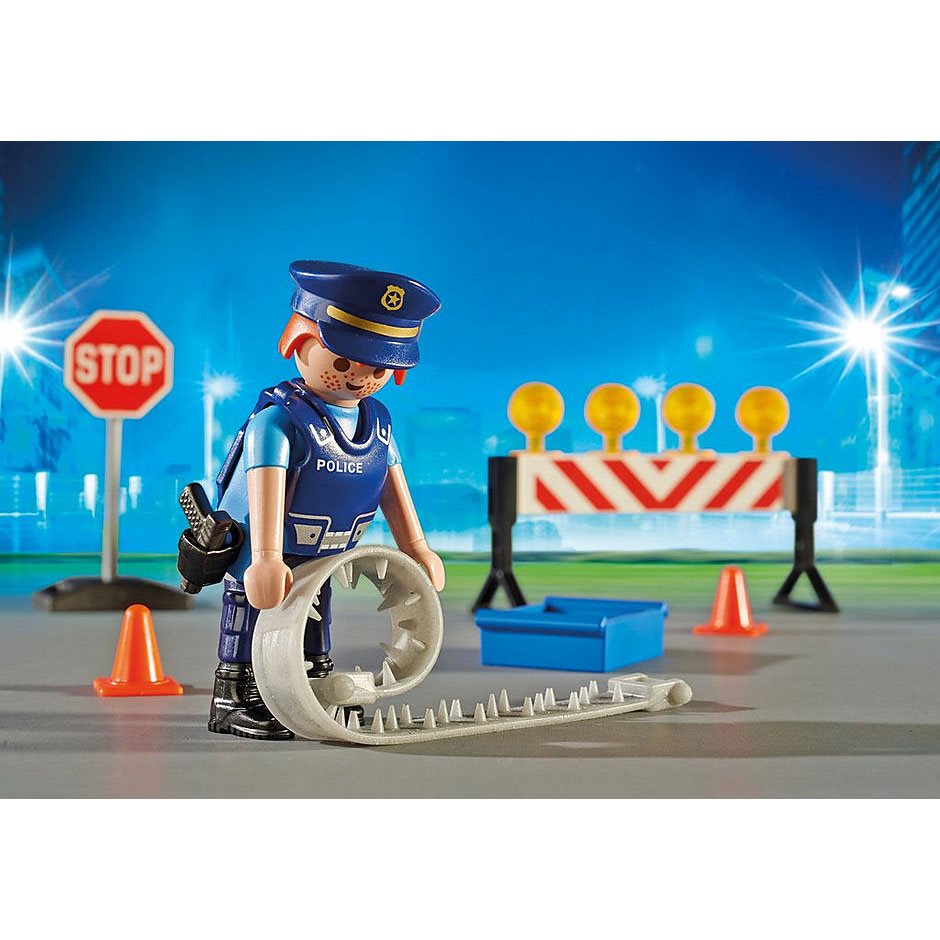 PLAYMOBIL 6924 City Action Police Roadblock Playset for sale online