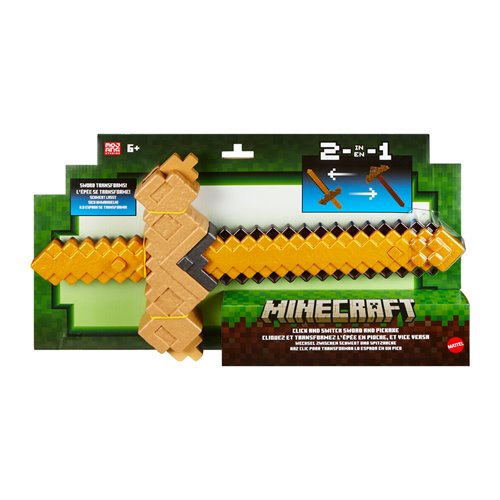 Minecraft Click and Switch Sword and Pickaxe Roleplay Accessory