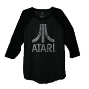Atari Distressed Logo Baseball Raglan T-Shirt