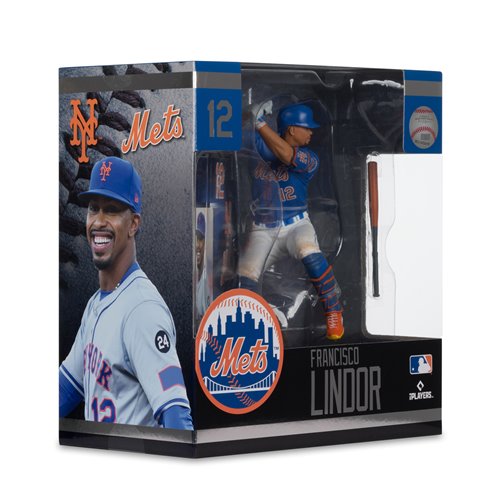 MLB SportsPicks New York Mets Francisco Lindor 7-Inch Posed Figure Case of 6