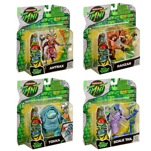 Tales of the Teenage Mutant Ninja Turtles Mutants Antrax Scale Tail Tokka Rahzar Action Figure 4-Pac