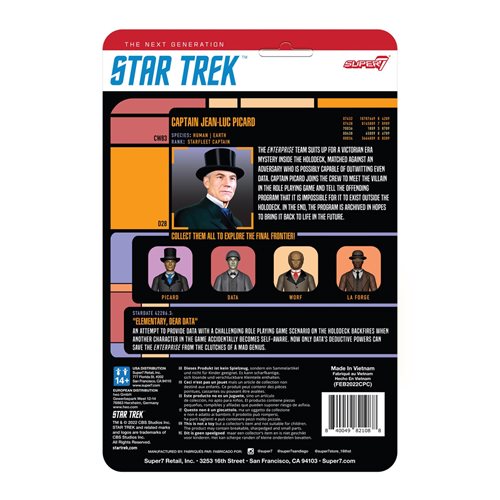 Star Trek: The Next Generation Victorian Picard  3 3/4-Inch ReAction Figure
