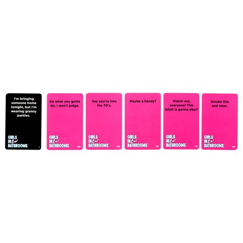 Girls in Bar Bathrooms Card Game