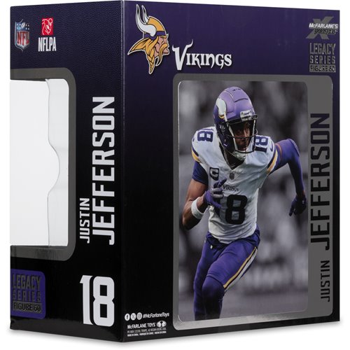 NFL SportsPicks Minnesota Vikings Justin Jefferson 7-Inch Posed Figure