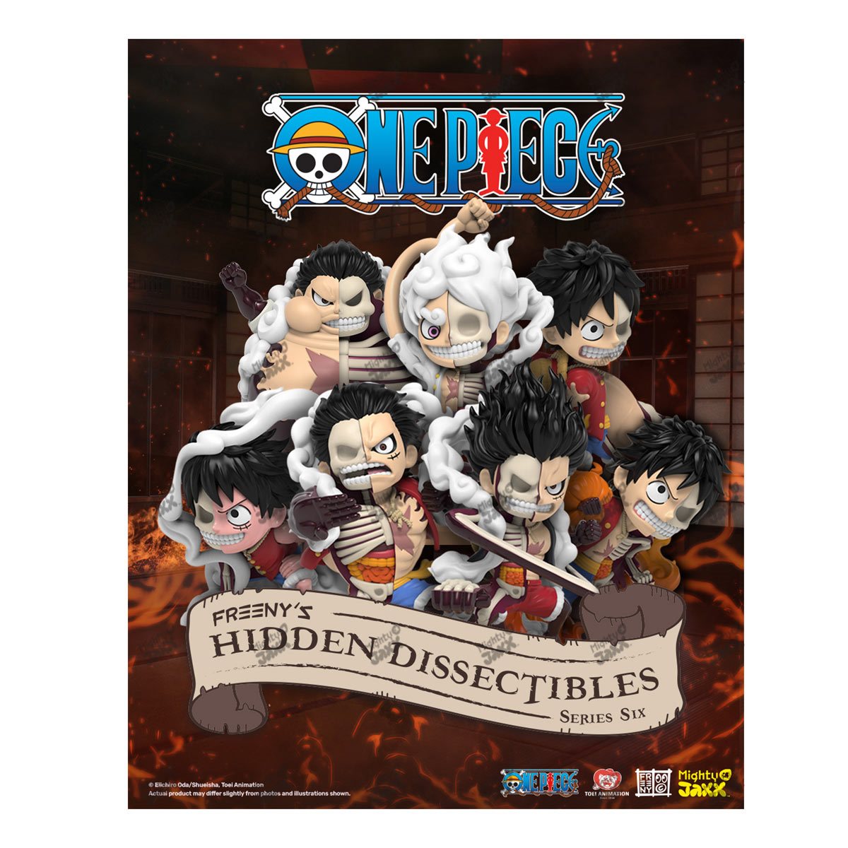 One Piece Freeny's Hidden Dissectibles Funboxx (Luffy's Gears Edition) Box  of 6 Random Figures