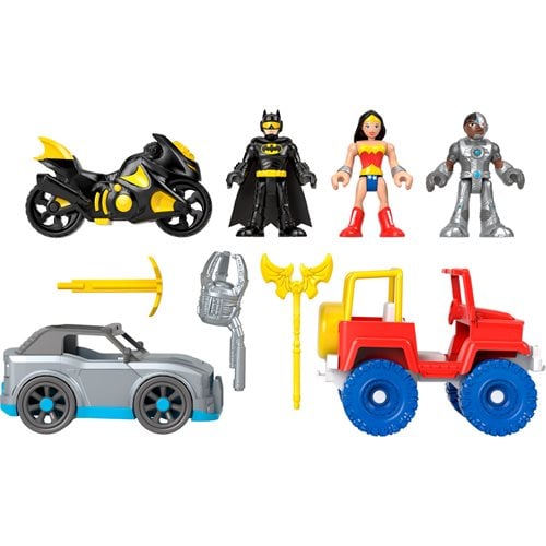 DC Super Friends Imaginext Hero Figure and Vehicle Set