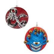 Dungeons & Dragons Logo and Beholder 3-Inch Resin Ornament 2-Pack Set