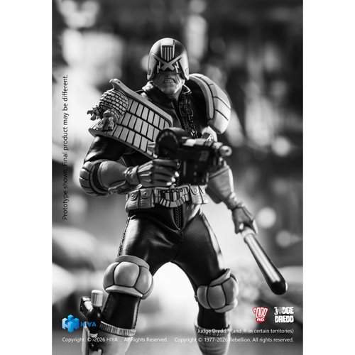 Judge Dredd Special Police Black and White Super Ultimate Series 1:12 Scale Action Figure