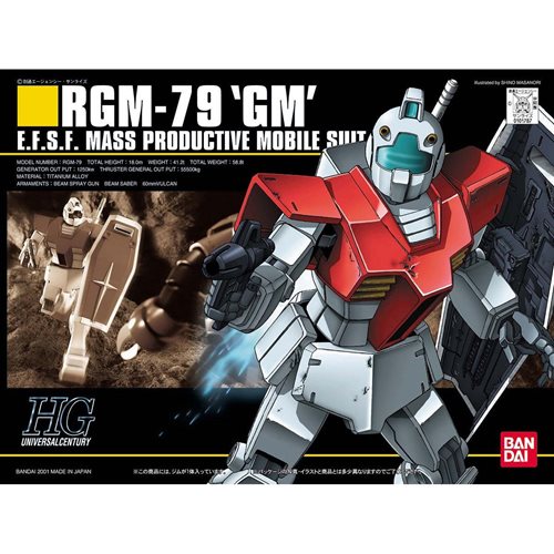 Mobile Suit Gundam RGM-79 GM High Grade 1:144 Scale Model Kit