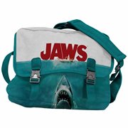 Jaws Poster Canvas Messenger Bag