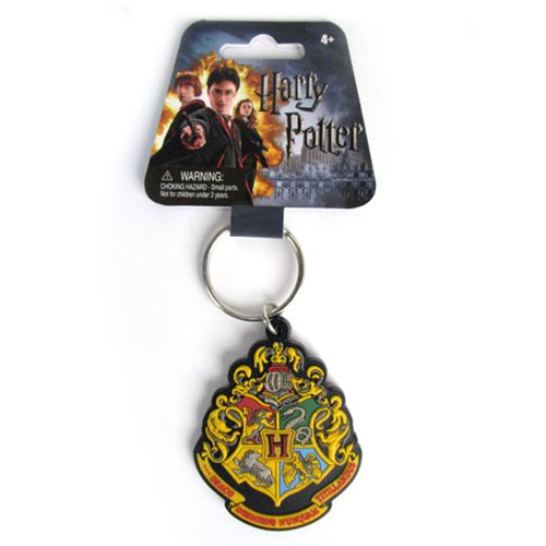 For Harry Potter Hogwarts Crest Small Keyring Metal badge Pendant Keychain Gift 