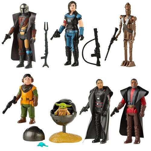 Star Wars The Mandalorian The Retro Collection Kenner Action Figures Wave 1 Case of 8