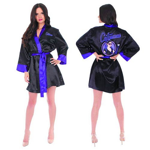 DC Bombshells Catwoman Satin Robe - Previews Exclusive