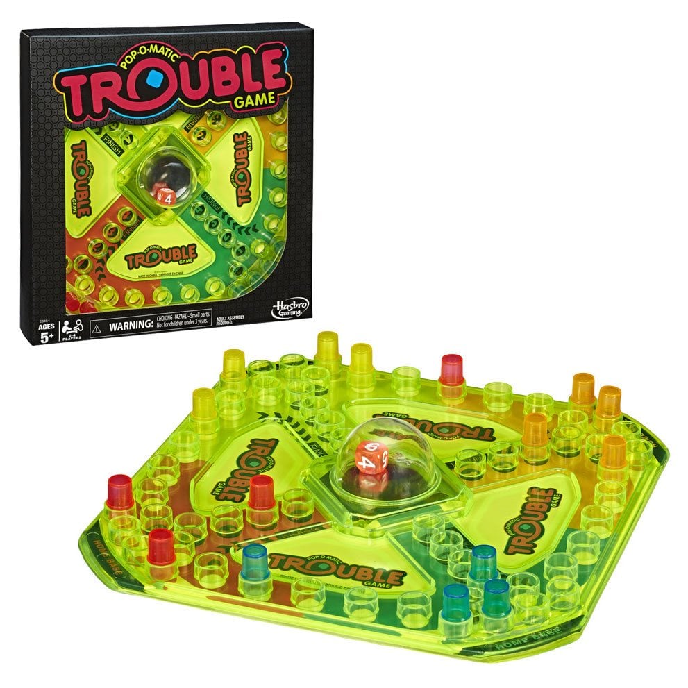 Trouble Pop-o-matic Game Neon Pop Hasbro Gaming for sale online 