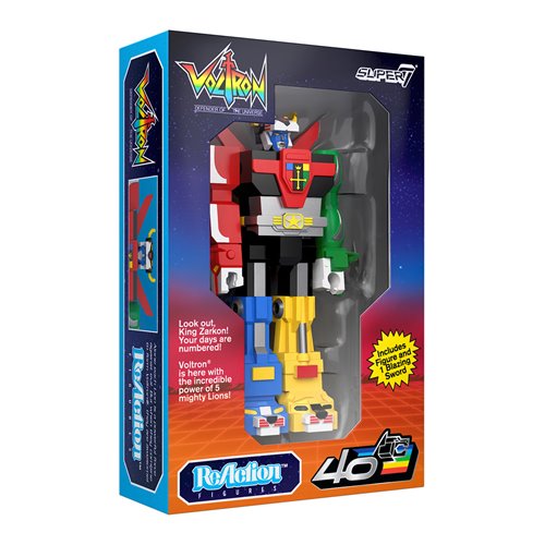 Voltron Vintage Package 3 3/4-Inch ReAction Figure - SDCC Exclusive