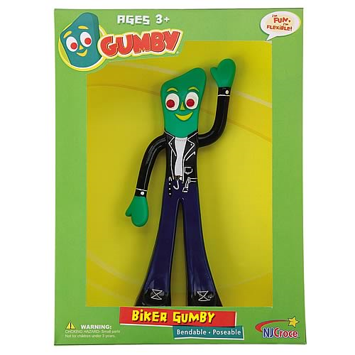 Gumby and Friends Biker Gumby Bendable Figure