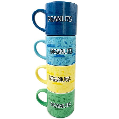Peanuts 10 oz. Ceramic Mug Stack Set of 4