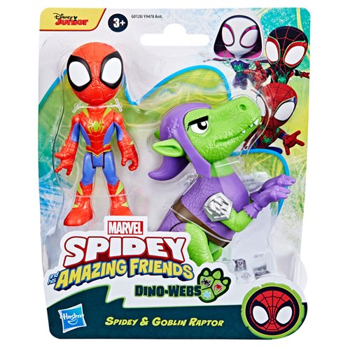Spidey and His Amazing Friends Dino Webs Figures Wave 1 Case of 4