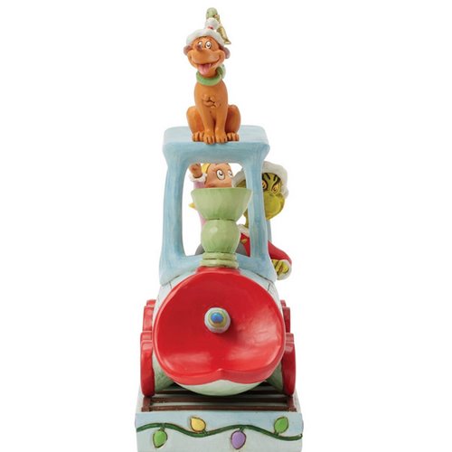 Dr. Seuss Grinch, Cindy, Max on Train by Jim Shore Statue