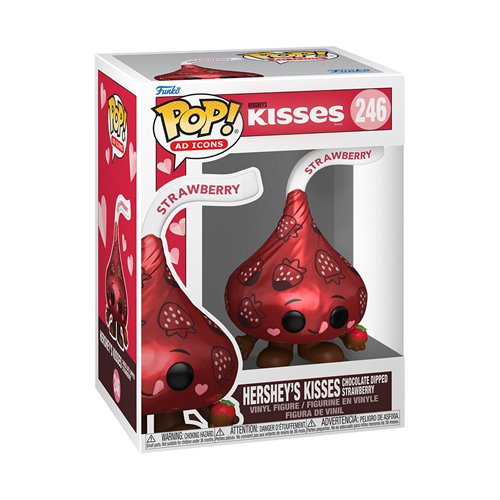 Hersey's Valentines Hershey's Kisses Chocolate Dipped Strawberry Funko Pop! Vinyl Figure #246