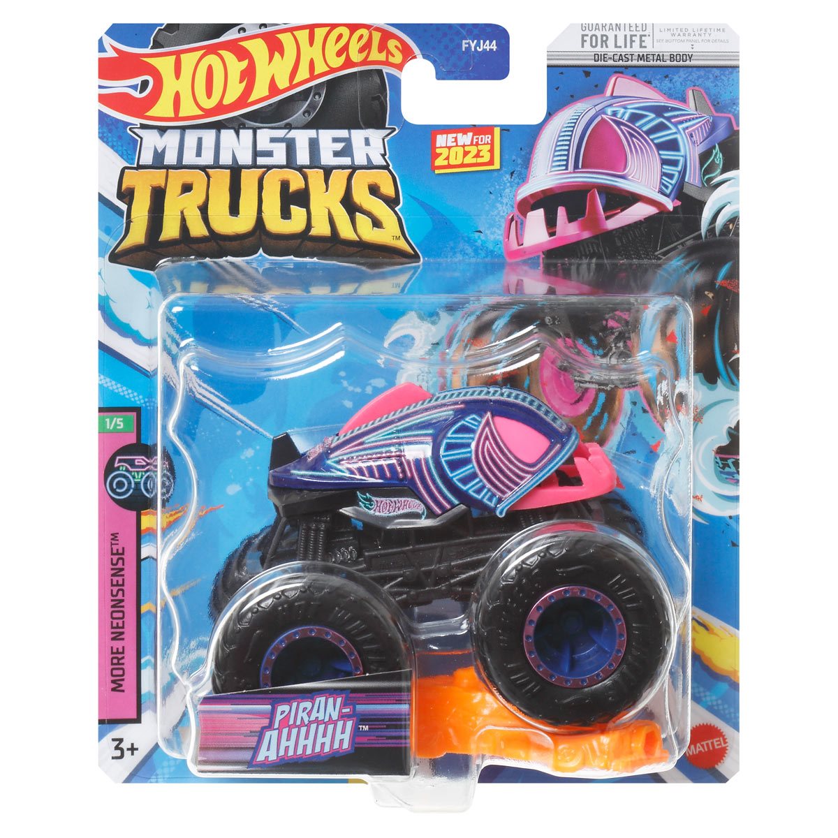 Hot Wheels Monster of 2023 1:64 hot Scale Trucks Case Mix monster 8, wheels 2 Vehicle truck