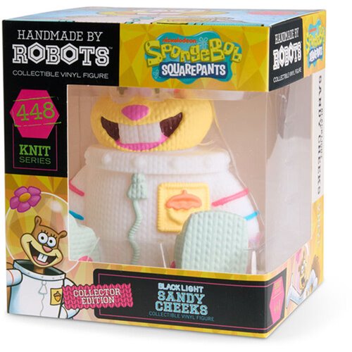 SpongeBob SquarePants Sandy Cheeks #448 Black Light Handmade by Robots Vinyl Figure