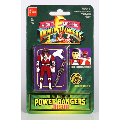 Mighty Morphin Power Rangers Auto Morphin Red Ranger Jason Pin