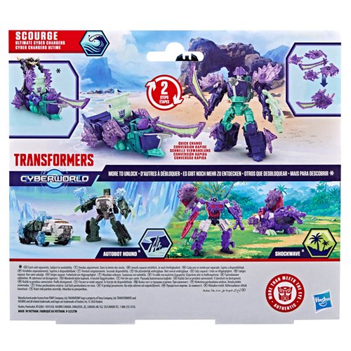 Transformers Cyberworld Scourge Ultimate Cyber Changers Energon Surge Action Figure