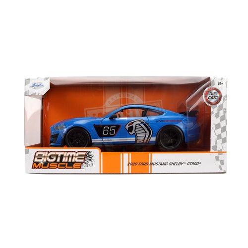 Bigtime Muscle 2020 Blue Ford Mustang Shelby GT500 1:24 Scale Die-Cast Metal Vehicle