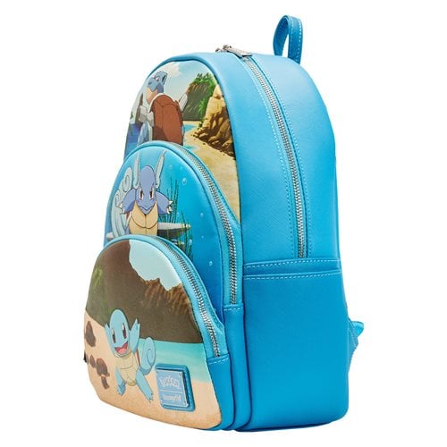 Pokemon Squirtle Evolution Triple Pocket Backpack