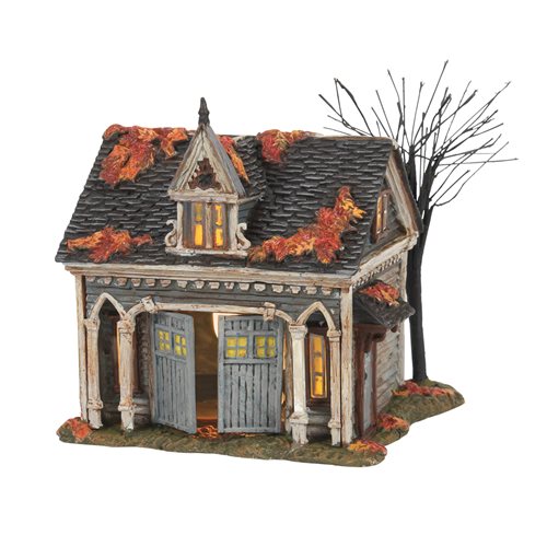 The Munsters Hot Properties Village Carriage House Light-Up Statue