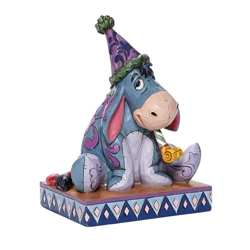 Disney Traditions Eeyore with Birthday Hat Horn Birthday Blues by Jim Shore Statue