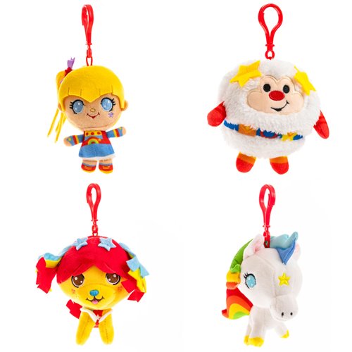Rainbow Brite Plush Backpack Clip Case of 12