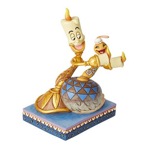 Disney Traditions Beauty and the Beast Lumiere and Feather Duster Romance by Candlelight by Jim Shor