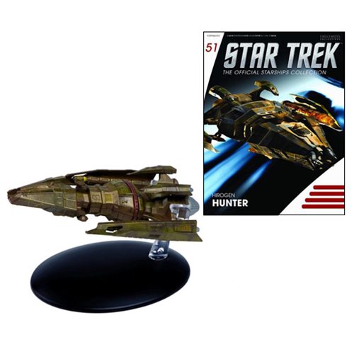 Star Trek Starships Hirogen Hunter Die-Cast Metal Vehicle with Collector Magazine