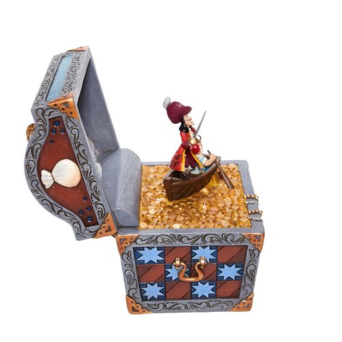 Disney Traditions Peter Pan Treasure Chest Scene Treasure-strewn Tableau by Jim Shore Statue
