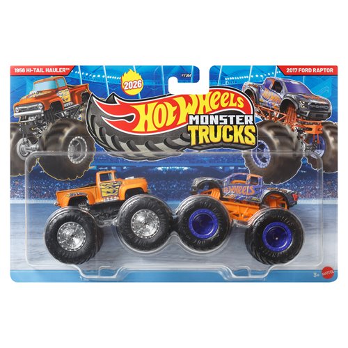 Hot Wheels Monster Trucks Demolition Doubles 1:64 Scale Vehicle 2-Pack 2026 Mix 2 Case of 8