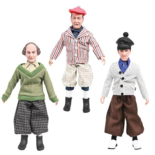 3 Little Beers Curly Three Stooges 8 Inch Action Figure Loose in Factory Bag 