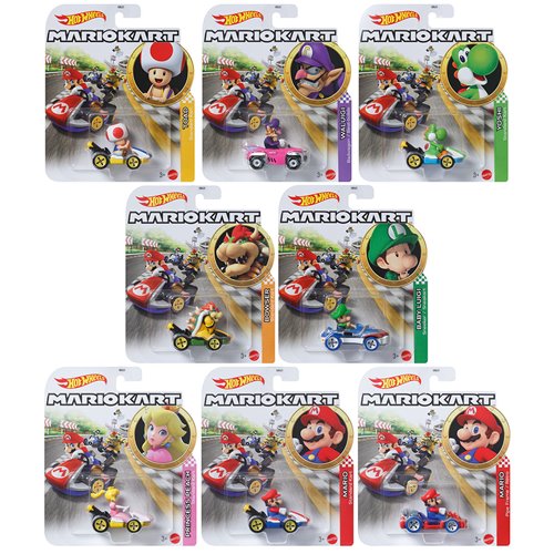 Mario Kart Hot Wheels 2026 Mix 1 Vehicle Case of 8