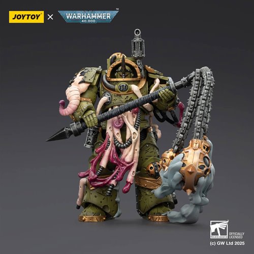 Joy Toy Warhammer 40,000 Death Guard Blightlord Terminator 2 with Flail of Corruption 1:18 Scale Act