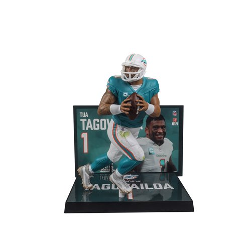 NFL SportsPicks 2024 Wave 1 Miami Dolphins Tua Tagovailoa 7-Inch Scale Posed Figure