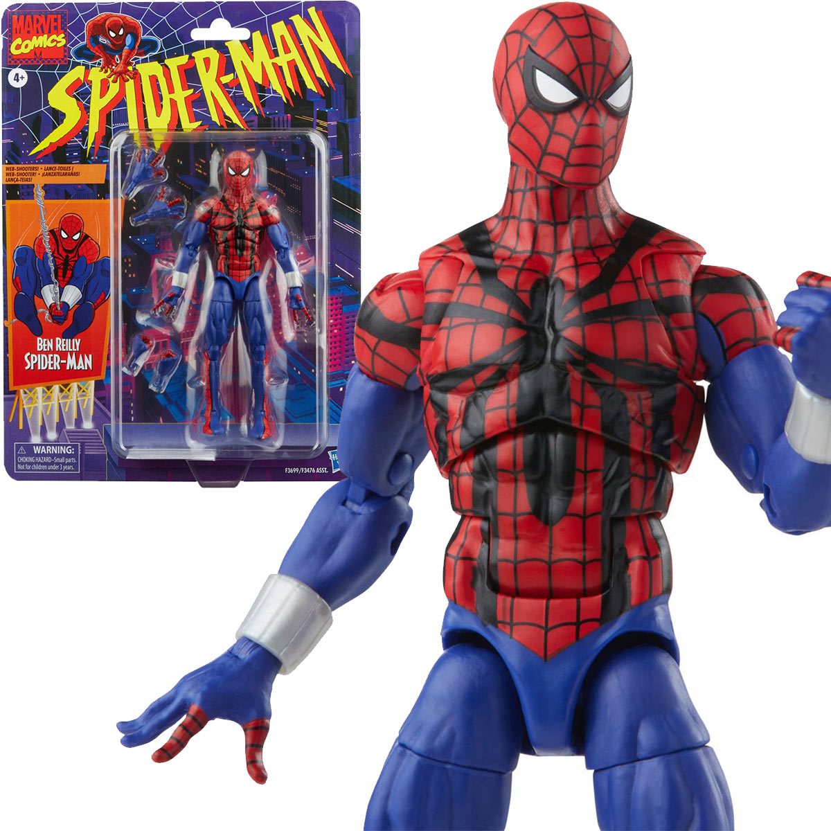 Marvel Legends Spiderman Retro Collection 6" Action Figure Hasbro 