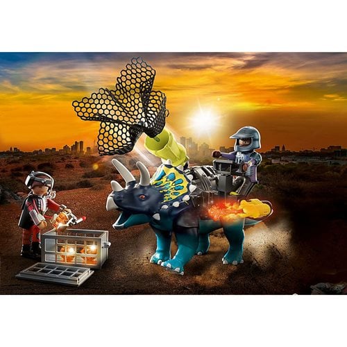 Playmobil 70627 Dino Rise Triceratops: Battle for the Legendary Stones