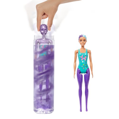 Barbie Color Reveal Glitter! Purple Hair Swaps Doll