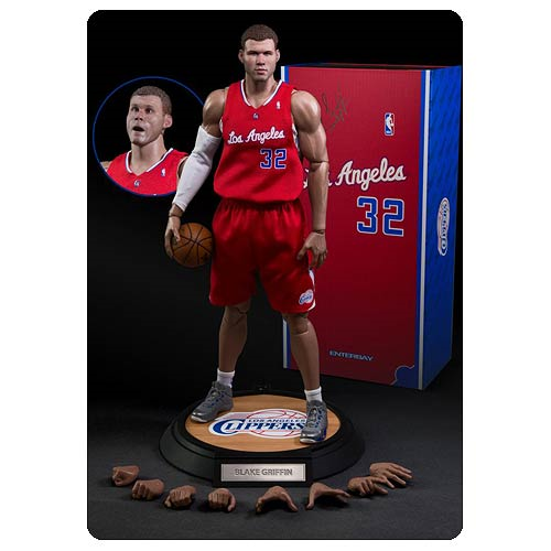NBA Blake Griffin Clippers Red Away Jersey Real Masterpiece 1:6